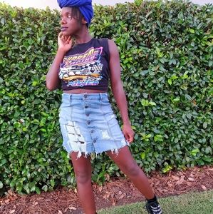 Mossimo Size 4 Hand Ripped Skirt